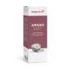 Eine weiß-kastanienbraune Schachtel mit der Aufschrift „Amaro Soft“ zeigt ein Artischockenbild. Die Verpackung beschreibt diesen alkoholfreien, bitteren Apfelessig-Extrakt aus 14 bitteren Kräutern.