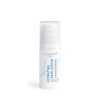 Eine weiße Flasche Hydrating Skin Lotion mit Pumpspender, blauem Text und einem dezenten Blattdesign auf dem Etikett ist perfekt für die natürliche Pflege trockener Haut und wird vor einem schlichten weißen Hintergrund präsentiert.