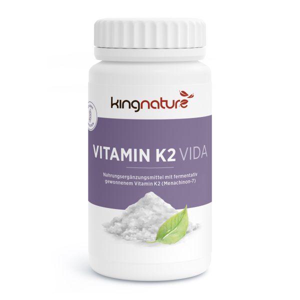 Vitamin-K2_v3.0-Front Vitamin-K2 Dose von kingnature Vorderseite