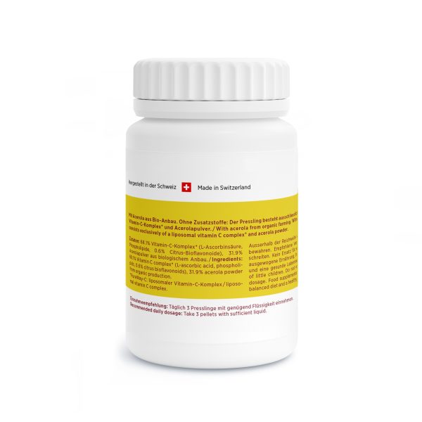 Vitamin C Vida Dose von kingnature Rückseite